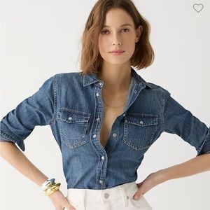 J.Crew slim fit TALL chambray shirt